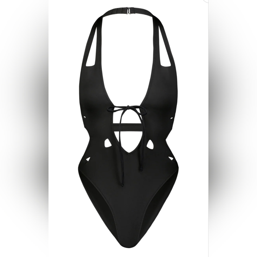 GIGI C Charlie Plunging One Piece Bathing Suit
